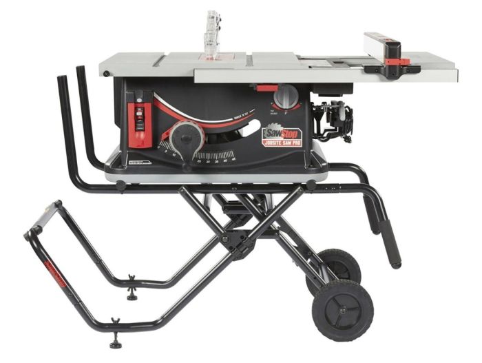 Sawstop Jobsite Saw PRO with Mobile Cart Assembly - 15A 120V 60Hz JSS-120A60