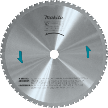 Makita 12" 60T Carbide-Tipped Saw Blade, Ferrous Metal A-90722