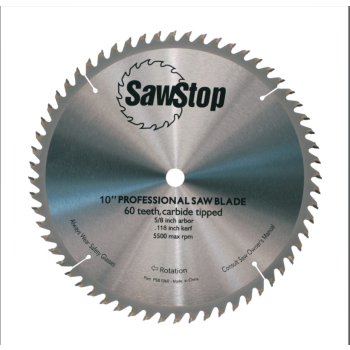 Sawstop 60-Tooth Combination Table Saw Blade CB104 184