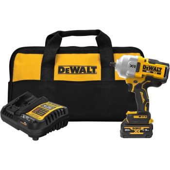DeWalt 20V MAX* Brushless Cordless 1/2 In High Torque Impact Wrench with Hog Ring Anvil Kit DCF961GP1