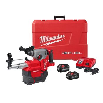 Milwaukee M18 FUELA 1AA SDS Plus Rotary Hammer w/ Dust Extractor Kit 2912-22DE