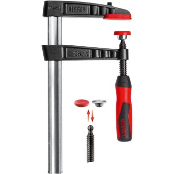 Bessey Clamp woodworking F-style 2K handle replaceable pads 4.5 In. x 40 In 1000 lb TG4.540+2K