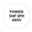 5HP 3ph 480v