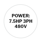 7.5HP 3PH 480v
